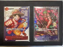 Luffy Zoro ST21-014/015 SR Flagship Battle Promo Set One Piece Card Japan Sealed - Image 1