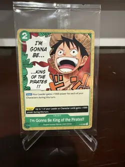 One Piece Card Game I'm Gonna Be King of the Pirates!! Luffy P-024 Sealed Promo - Image 1