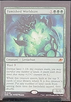 MTG Famished Worldsire Edge of Eternities #182 Regular - Image 1