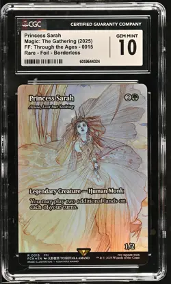 PRINCESS SARAH Final Fantasy Through the Ages Azusa Foil Rare CGC 10 MTG - Image 1