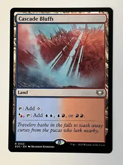 Cascade Bluffs Commander: Edge of Eternities Non-Foil Regular MTG - Image 1
