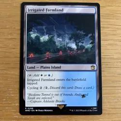 MTG Irrigated Farmland [Doctor Who] Near Mint Rare Magic The Gathering Card - Image 1