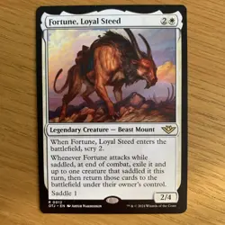 MTG Fortune, Loyal Steed [Outlaws of Thunder Junction] Rare Magic The Gathering - Image 1