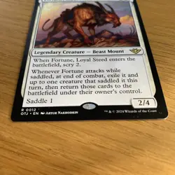 MTG Fortune, Loyal Steed [Outlaws of Thunder Junction] Rare Magic The Gathering - Image 3