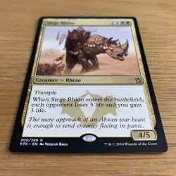 Siege Rhino ~ Khans of Tarkir [ Excellent ] [ Magic MTG ] Rare Magic Card - Image 3