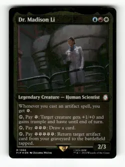 Dr. Madison Li (Display Commander) - Thick Stock 1066 NM Foil M MTG Magic Univer - Image 1