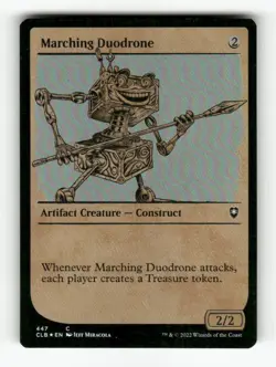 Marching Duodrone (Showcase) 447 NM Foil C MTG Magic Commander Legends: Battle f - Image 1