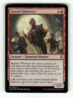 Genasi Enforcers 177 NM Foil C MTG Magic Commander Legends: Battle for Baldur's - Image 1