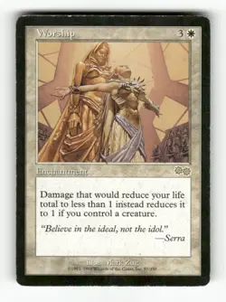 Worship 57 MP Normal R MTG Magic Urza's Saga - Image 1