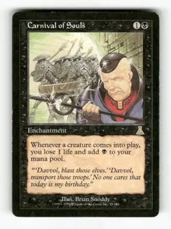 Carnival of Souls 55 LP Normal R MTG Magic Urza's Destiny - Image 1