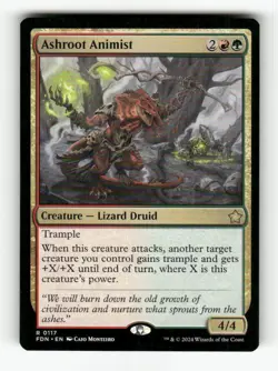 Ashroot Animist 117 NM NF Rare Creature MTG Foundations 2024 FDN - Image 1