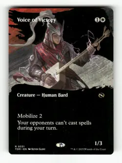Voice of Victory (Borderless) 331 NM Normal R MTG Magic Tarkir: Dragonstorm - Image 1