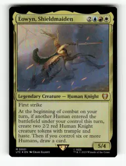 Eowyn, Shieldmaiden 1 NM Foil M MTG Magic Commander: The Lord of the Rings: Tale - Image 1