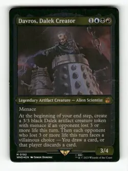 Davros, Dalek Creator (Display Commander) - Thick Stock 192 NM Foil M MTG Magic - Image 1