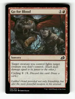 Go for Blood 122 NM Foil C MTG Magic Ikoria: Lair of Behemoths - Image 1