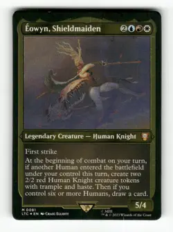 Eowyn, Shieldmaiden (Display Commander) - Thick Stock 81 NM M MTG Magic Command - Image 1