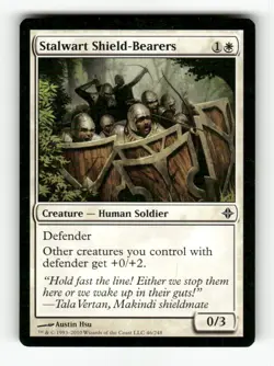 Stalwart Shield-Bearers 46 NM NF C MTG Magic Rise of the Eldrazi 2010 Standard - Image 1