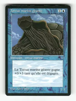 Giant Tortoise LP NF C French MTG Magic Renaissance Vintage Format - Image 1