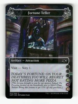 Fortune Teller (4-5-6) 212 NM Foil C MTG Magic Unfinity - Image 1