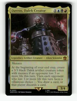 Davros, Dalek Creator 1 NM Foil M MTG Magic Universes Beyond: Doctor Who - Image 1