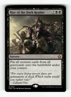 Rise of the Dark Realms 183 NM NF Mythic Sorcery MTG Foundations 2024 FDN - Image 1