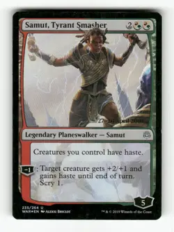 Samut, Tyrant Smasher 235 NM Foil U MTG Magic Prerelease Cards - Image 1
