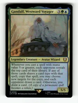 Gandalf, Westward Voyager 6 NM Foil M MTG Magic Commander: The Lord of the Rings - Image 1