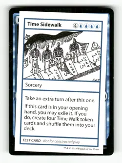 Time Sidewalk (No PW Symbol) NM Normal S MTG Magic Mystery Booster: Convention E - Image 1