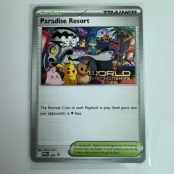 Paradise Resort 2025 World Championships ENGLISH Promo SVP 224 NM Pokemon Card - Image 1