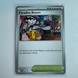 Paradise Resort 2025 World Championships ENGLISH Promo SVP 224 NM Pokemon Card - Image 1