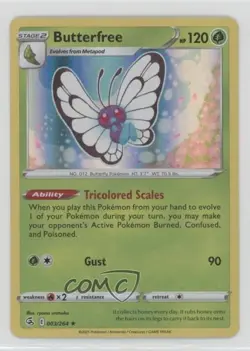 Butterfree Holo Pokemon Sword & Shield Fusion Strike #003 - Image 1