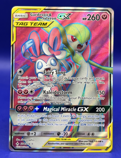 2019 Pokemon Sm-Unbroken Bonds Gardevoir & Sylveon GX (Full Art) 204/214 Holo NM - Image 1