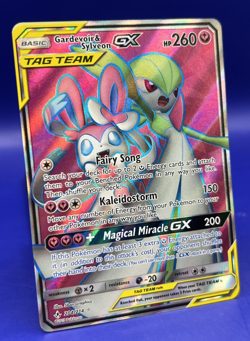 2019 Pokemon Sm-Unbroken Bonds Gardevoir & Sylveon GX (Full Art) 204/214 Holo NM - Image 2
