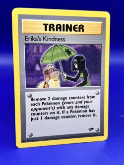 Pokemon Card Gym Challenge RARE Erika's Kindness 103/132 LP - Image 3