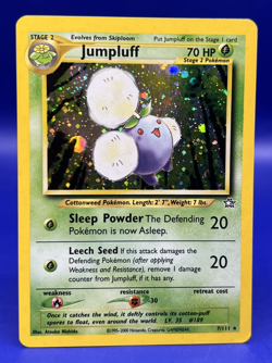2000 Pokemon Card Neo Genesis Jumpluff 7/111 Holo Rare MP - Image 1