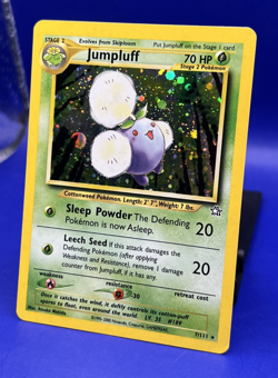 2000 Pokemon Card Neo Genesis Jumpluff 7/111 Holo Rare MP - Image 3