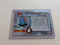 Topps Pokemon Tentacool #72 1999 TV Animation Edition Non Holo Black Logo LP - Image 2