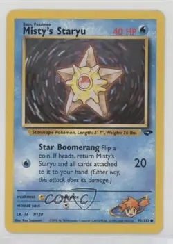 Misty's Staryu 1st Ed. Pokemon Gym Challenge #92 2000 - Image 1