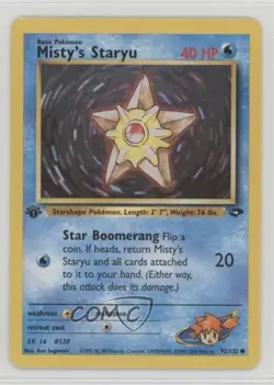 Misty's Staryu 1st Ed. Pokemon Gym Challenge #92 2000 - Image 1