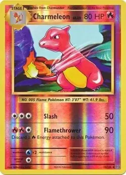 Charmeleon 10/108 XY Evolutions Reverse Holo Rare Pokemon - LP - Image 1