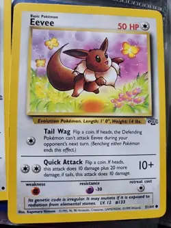 Pokemon 1999 Base Set Evee 51/64 Vintage - Image 1