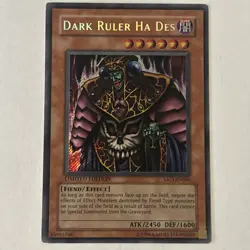 YuGiOh Dark Ruler Ha Des MC1-EN006 Limited Edition Secret Rare NM - Image 1