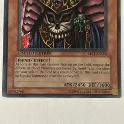 YuGiOh Dark Ruler Ha Des MC1-EN006 Limited Edition Secret Rare NM - Image 3