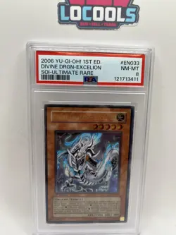 PSA 9 Divine Dragon Excelion Ultimate Rare 1st Ed Yugioh Shadow Of Infinity SOI - Image 1