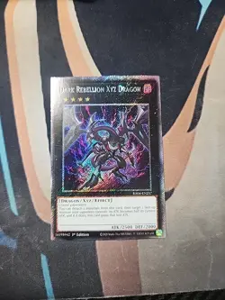 Dark Rebellion Xyz Dragon Platinum Secret Rare RA04-EN237 NM 1st Ed Yugioh - Image 1