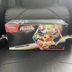 Pokemon Card Prismatic Evolutions Surprise Box New Sealed 4 Booster Packs - Image 1