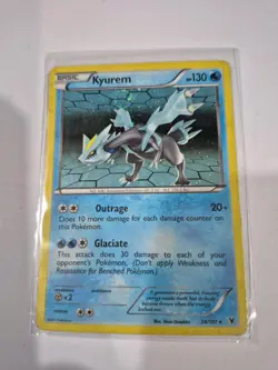 Pokemon 2011 Light Play Kyurem Noble Victories Holo 34/101 Card - Image 1