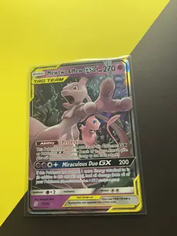 Mewtwo & Mew Tag Team GX Holo Card 71/236 Sm-Unified Minds - Image 1