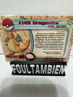 Pokemon 1998 Topps TV Animation Dragonite #149 Trading Card - Image 2