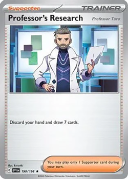 Pokemon TCG Professor's Research Turo 190 Non Holo Deck Exclusive NM Card - Image 1